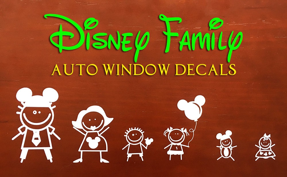 Disney Family Car Windows Decals