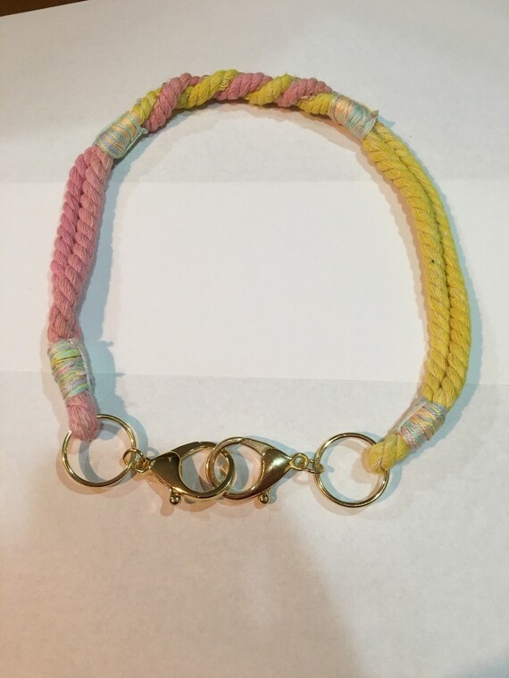 Super cute Rope Dog Collar by DarlinDsCustomTack on Etsy