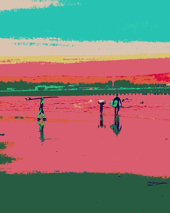 Modern Art Surf Print