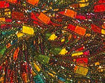 Knitting Fever Dazzle Metallic Ribbon, Ladder Yarn