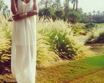 White maxi dress, low back dress, backless dress, white dress