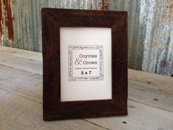 5x7 Picture Frame Rustic Picture Frame Reclaimed Natural