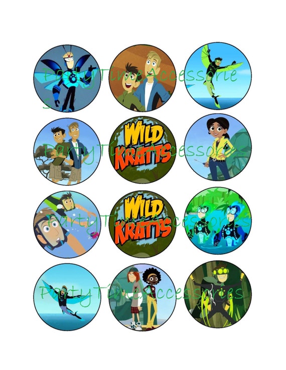 Wild Kratts A Edible Cupcake/Cookie by PartyTimeAccessories
