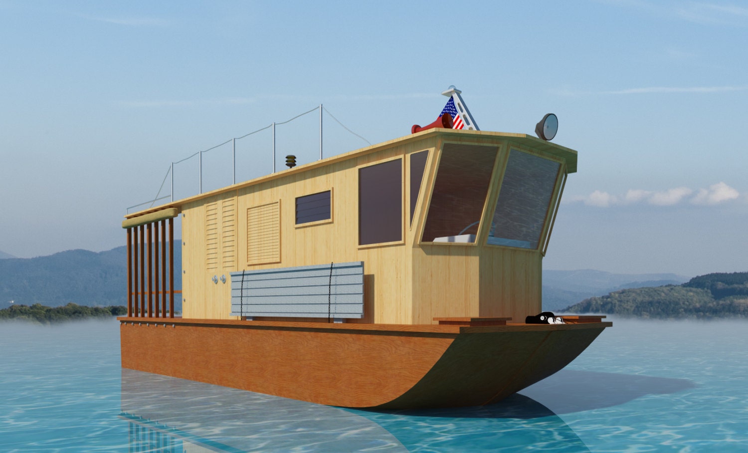 build your own 21' houseboat diy plans fun to build