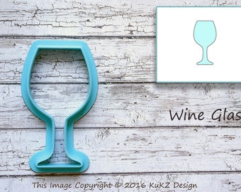 Wine glass cookie cutter / Wine flute cookie cutter / Glass cookie cutter / Cookie cutters / fondant cutter