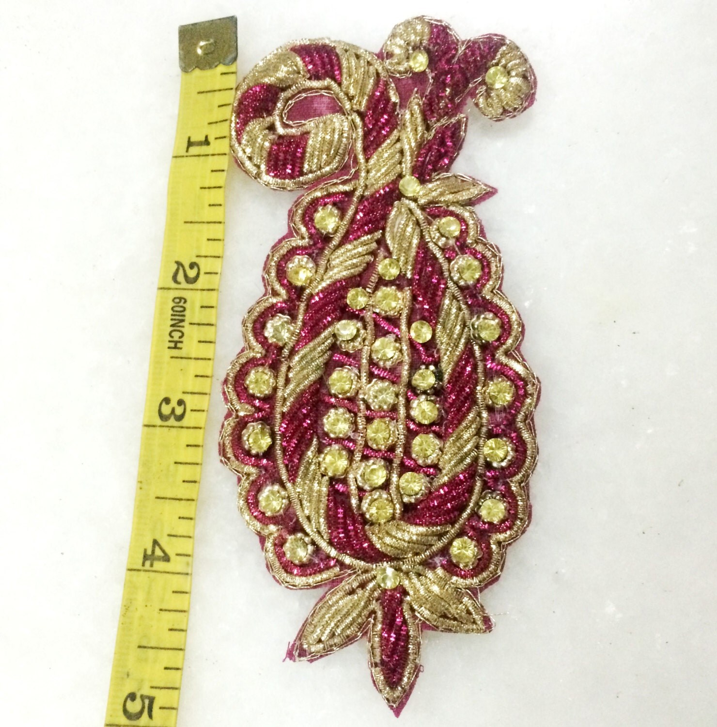 Indian applique beaded shining applique Sew On