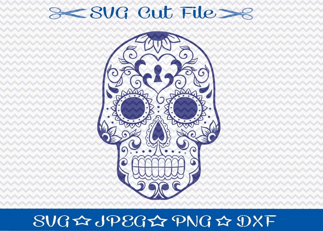 Download Sugar Skull SVG File / SVG Cut File / SVG Download