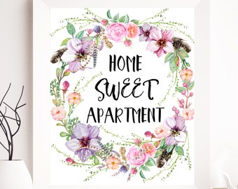Home Printable Quote Print Wall Art Sweet Apartment Home Printable Quote Print Wall Art Sweet Apartment