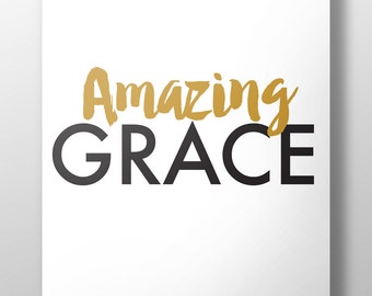 Amazing Grace Wall Decor grace wall art | etsy Amazing Grace Wall Decor grace wall art | etsy