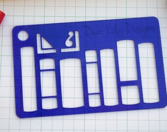 Literature, Planner Stencil, Bullet Journal Stencil - 043 (Credit Card Size Stencil)