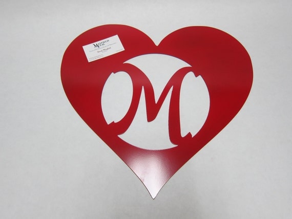 Valentine's Door and Wall Hanger,  Custom CNC Plasma Cut Metal Art