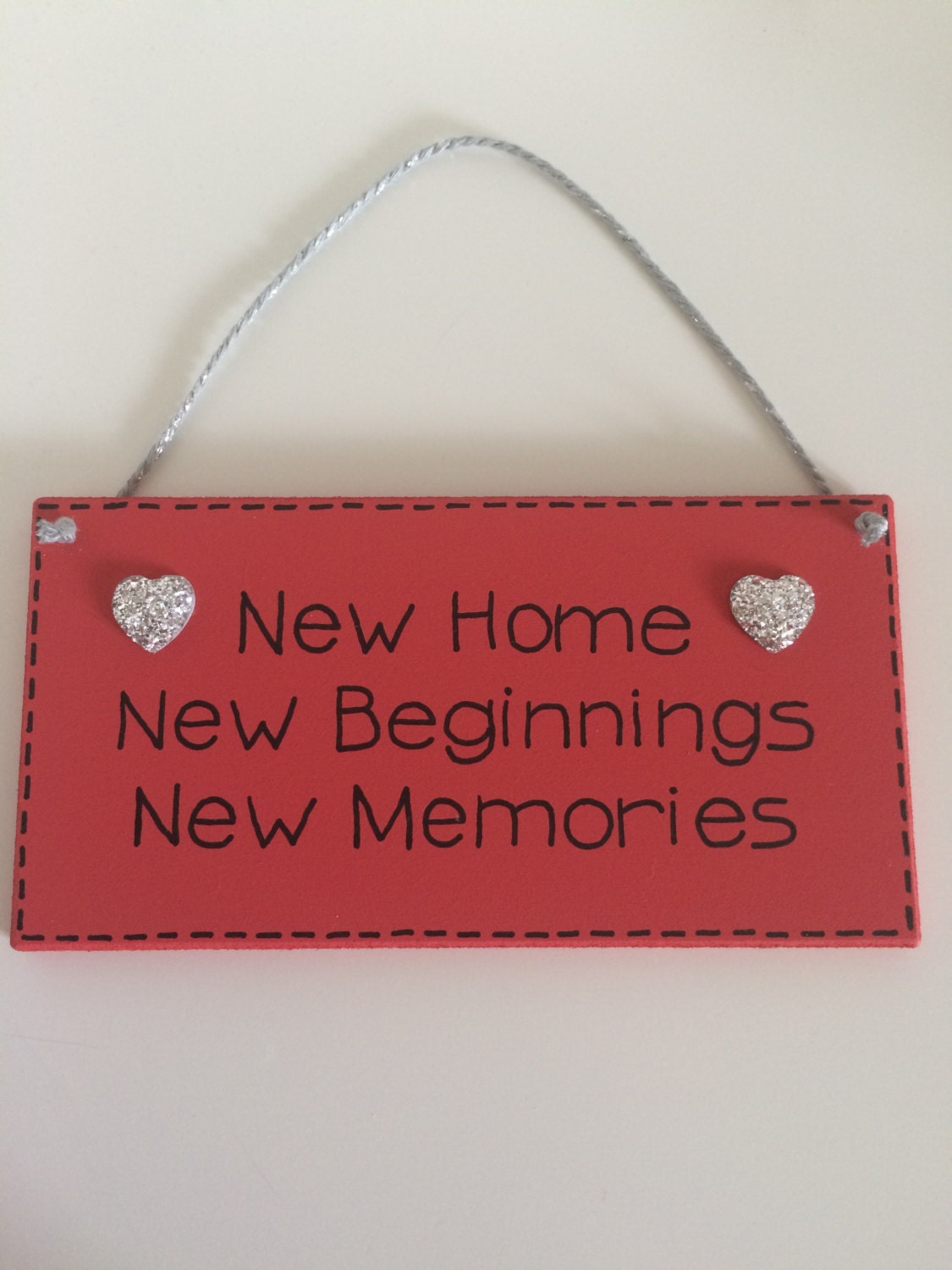 New Home Quote Plaque Hand Painted New Home Sign New Home