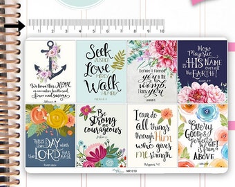 Bible Verses Stickers Motivational Sticker Fullboxes Stickers Planner Stickers Erin Condren Decorative Stickers Live Planner NR1010