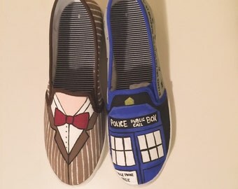 Hand Painted Doctor Who Shoes