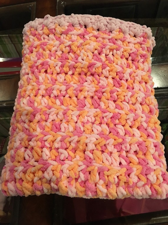 Ribbed SUPER Chunky Crochet Baby Blanket