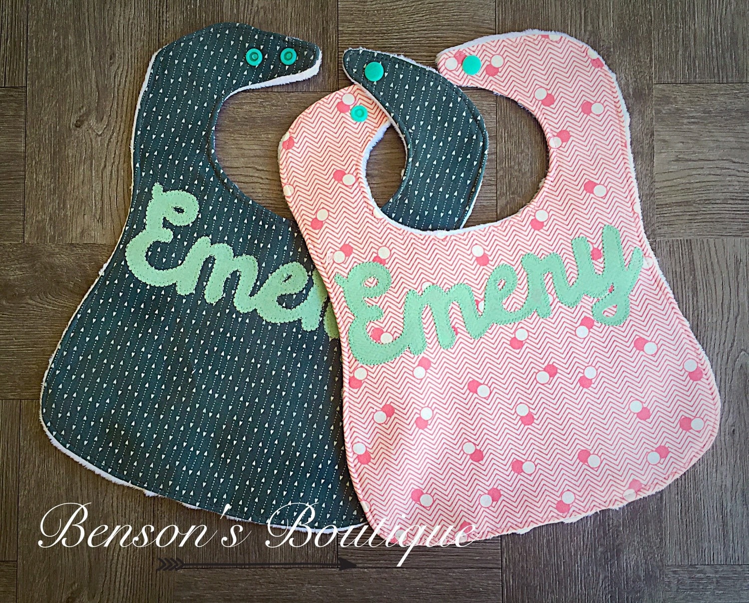 Personalized Baby Bibs personalized baby by BensonsBoutique