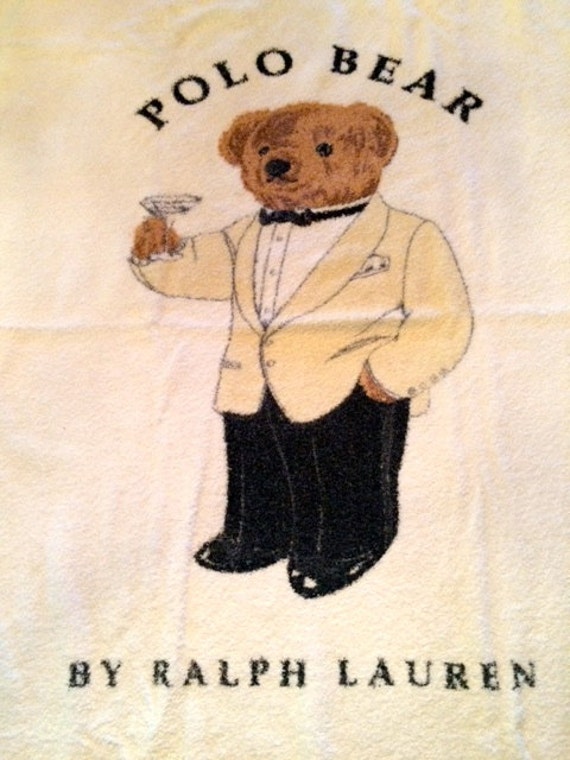 ralph lauren teddy bear towel