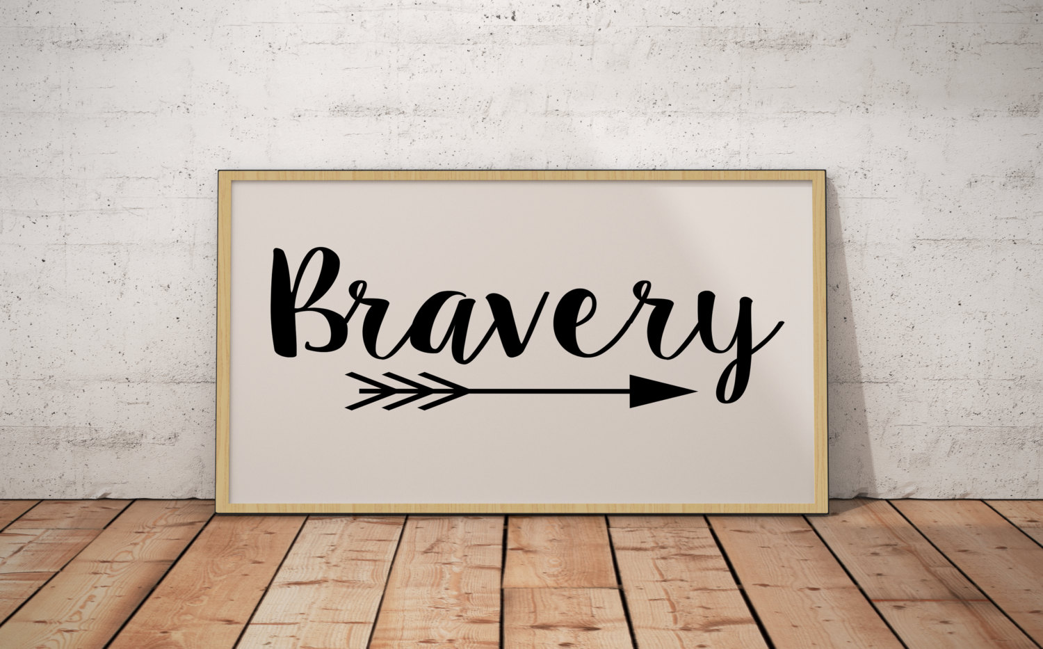 Bravery / Large Wood Sign / Wall Art / Wife Gift / Baby Gift