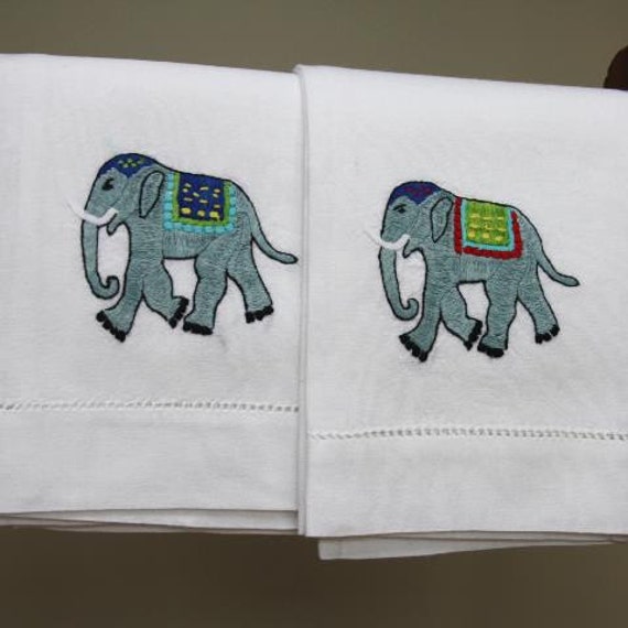 Elephant hand towel
