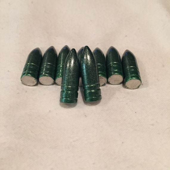 Items similar to Green powder coated .308 cast lead bullet on Etsy