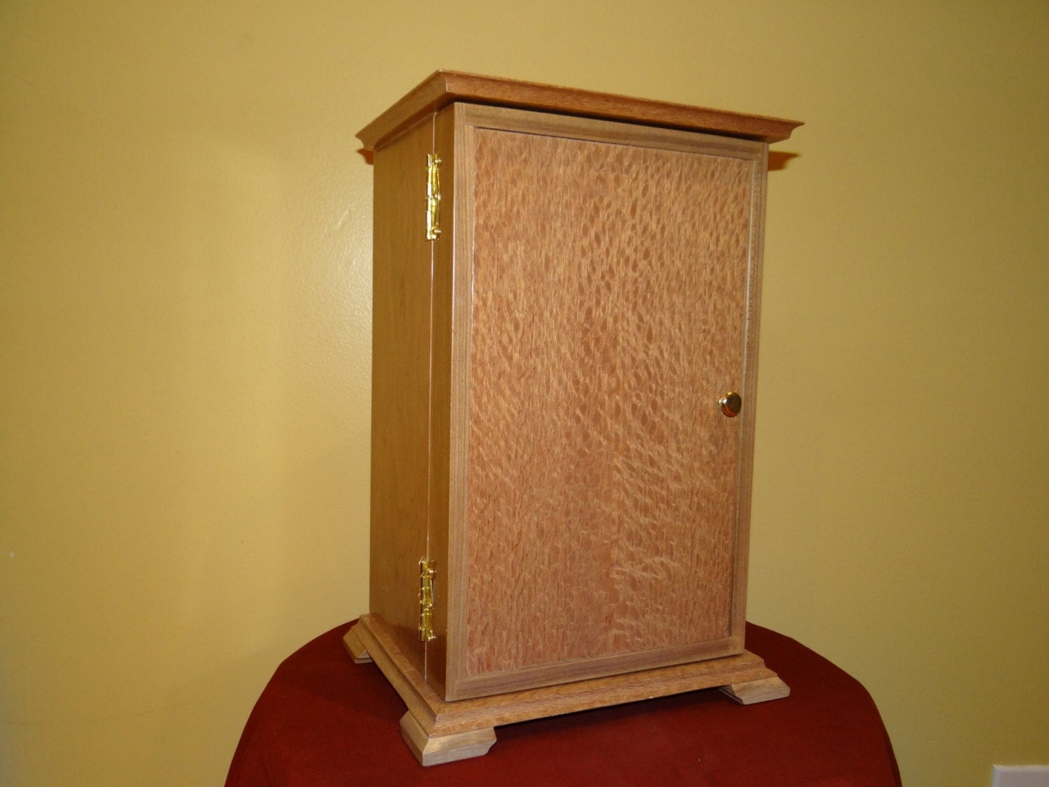 Tall Jewelry Box with Front Door Jewelry by SLHwoodDesigns
