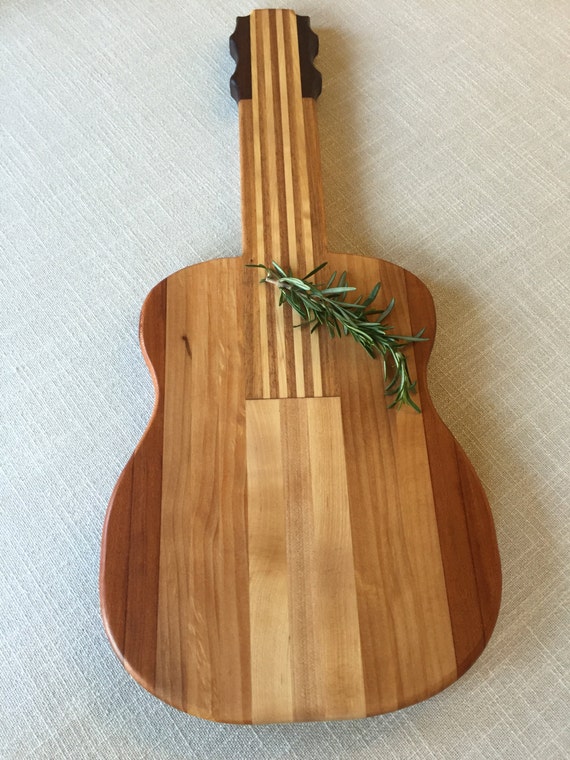 Guitar cutting board by JacksonWoodProducts on Etsy