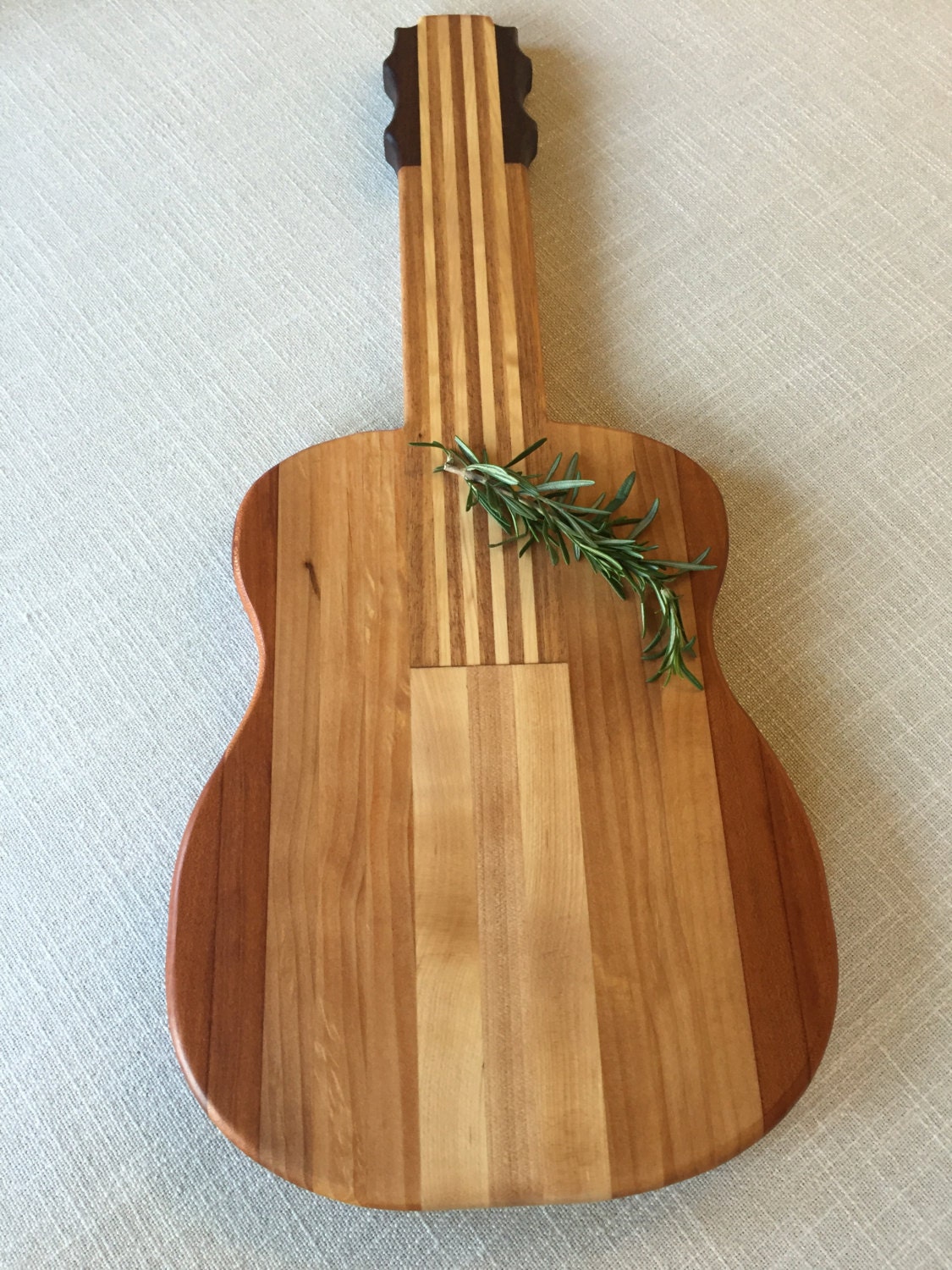 Guitar cutting board by JacksonWoodProducts on Etsy
