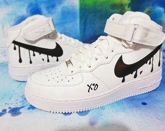 Custom Glitter Air Forces done by Kyle 1 One Nike