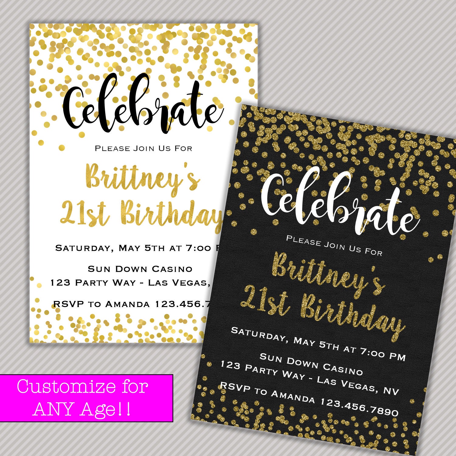  Adult  Birthday  Invitation  Adult  Party by SophisticatedSwan 