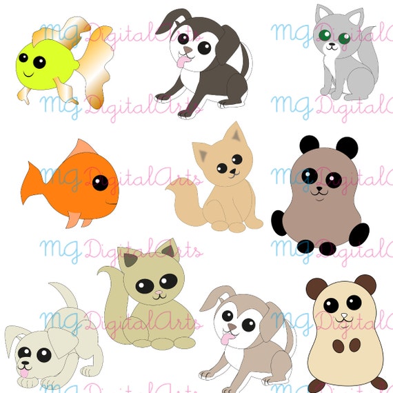 Animals clipart animals vector graphics digital clip art