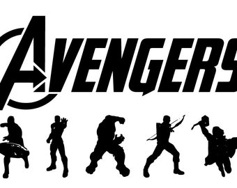 Avenger eps, Avenger svg, Avenger silhouette, Avenger , cutting files, Avenger stamped, silhouette files, Avengers svg, Superhero eps