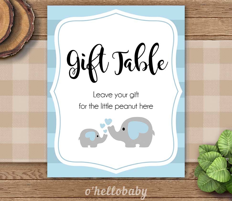 Baby Shower Gift Table Sign Table Signs Favor Signs Baby Boy