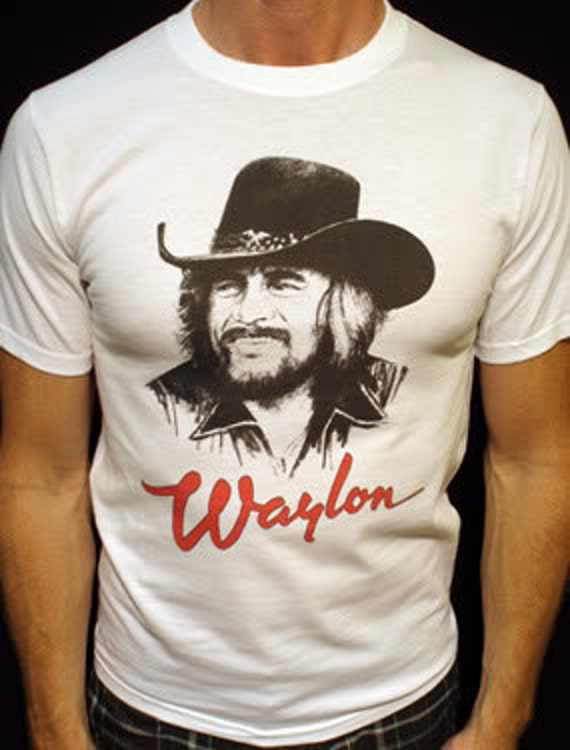 Waylon Jennings t-shirt america tour classic vintage style