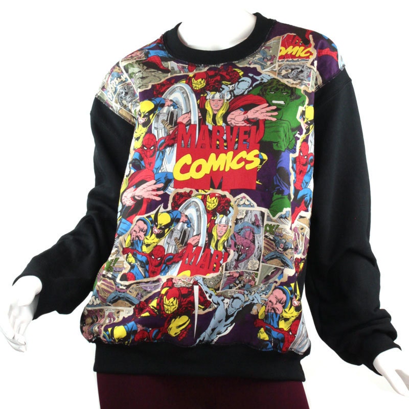 comic strip sweatshirt