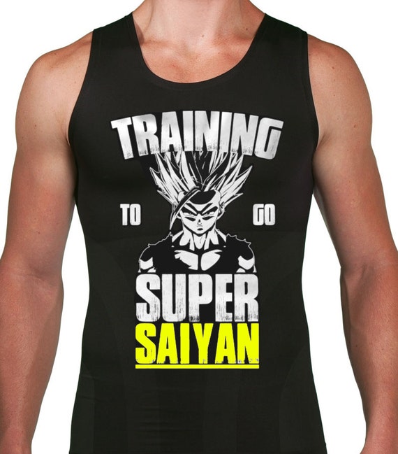 Training to go SUPER SAIYAN Tshirt Work out Gym by