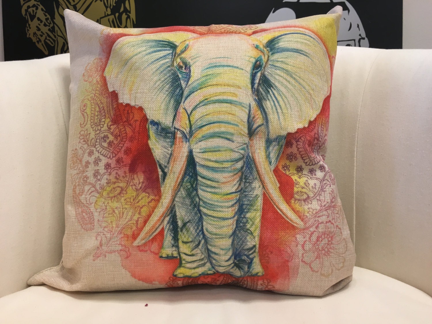 elephant hug pillow