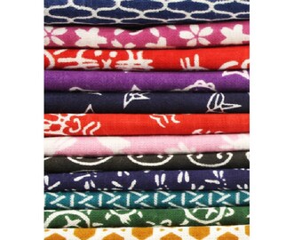 Japanese Traditional Tenugui cloth 100 % cotton towel 13" wide and 35" long Ver.C