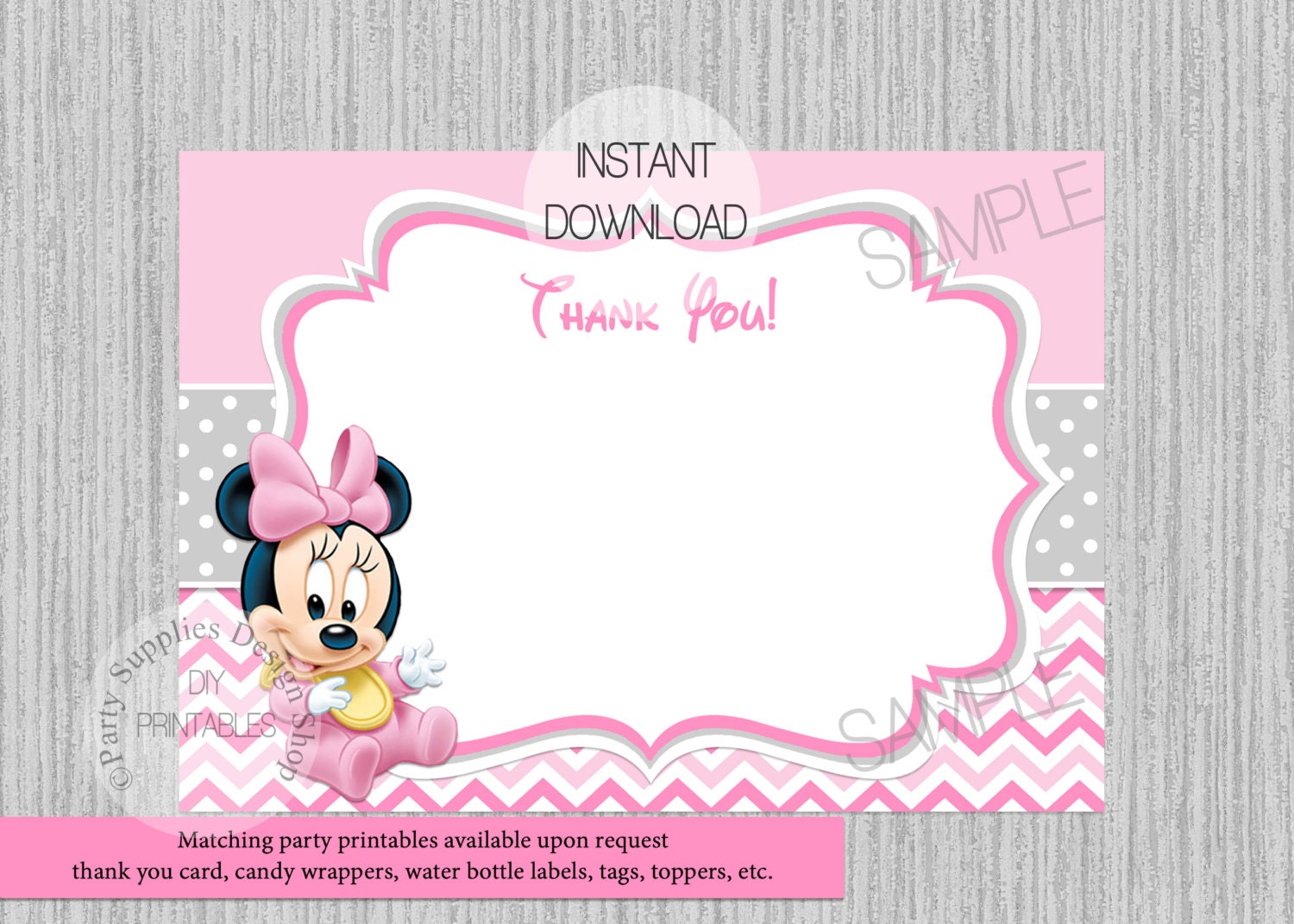 shower 4x6 baby invite Minnie Baby Shower Invitations Baby by Disney