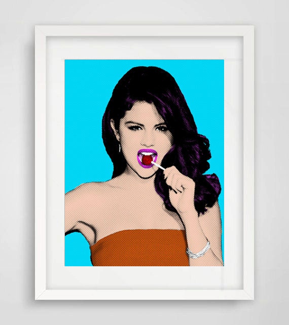 Printable Art Selena Gomez Pop Art Wall decor Wall Art