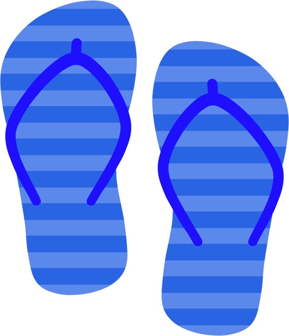 Digital Clip art of Summer Flip Flops by Digitaldownloads1