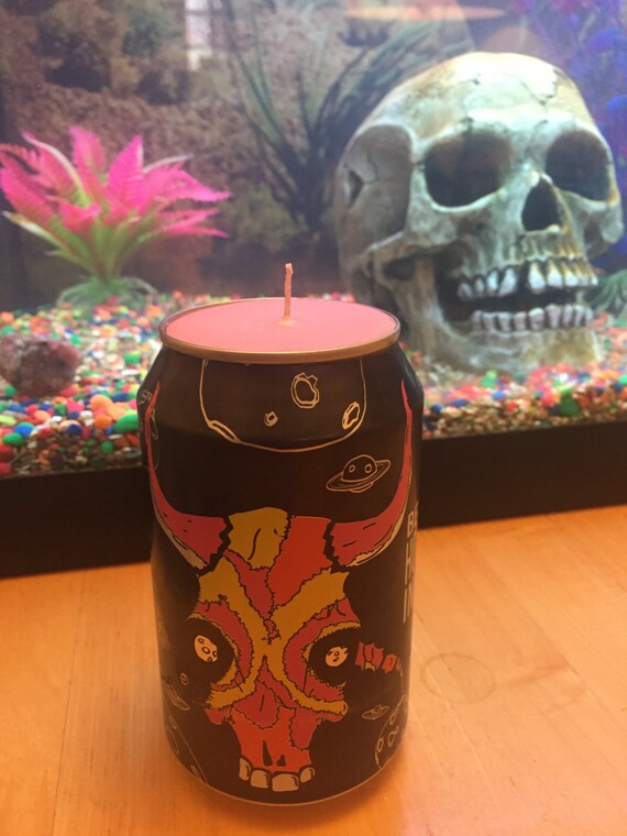 Beer can candle