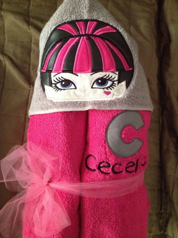 Hooded bath towel kids character hooded bath towel