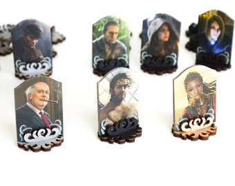Investigator stands for Eldritch Horror™ and Arkham Horror™ Board Games, Investigator holders, Eldritch and Arkham Horror™ stands