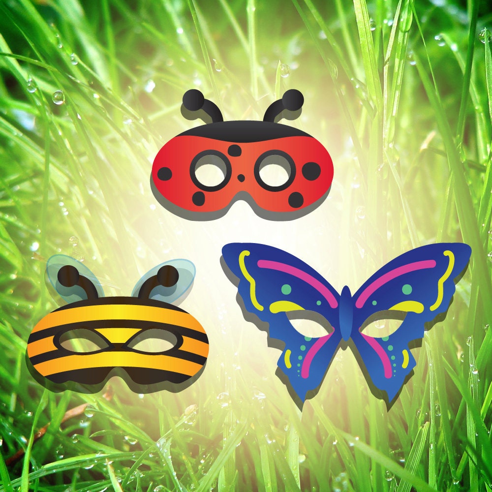 Bug mask lady bug mask butterfly mask bee mask butterfly