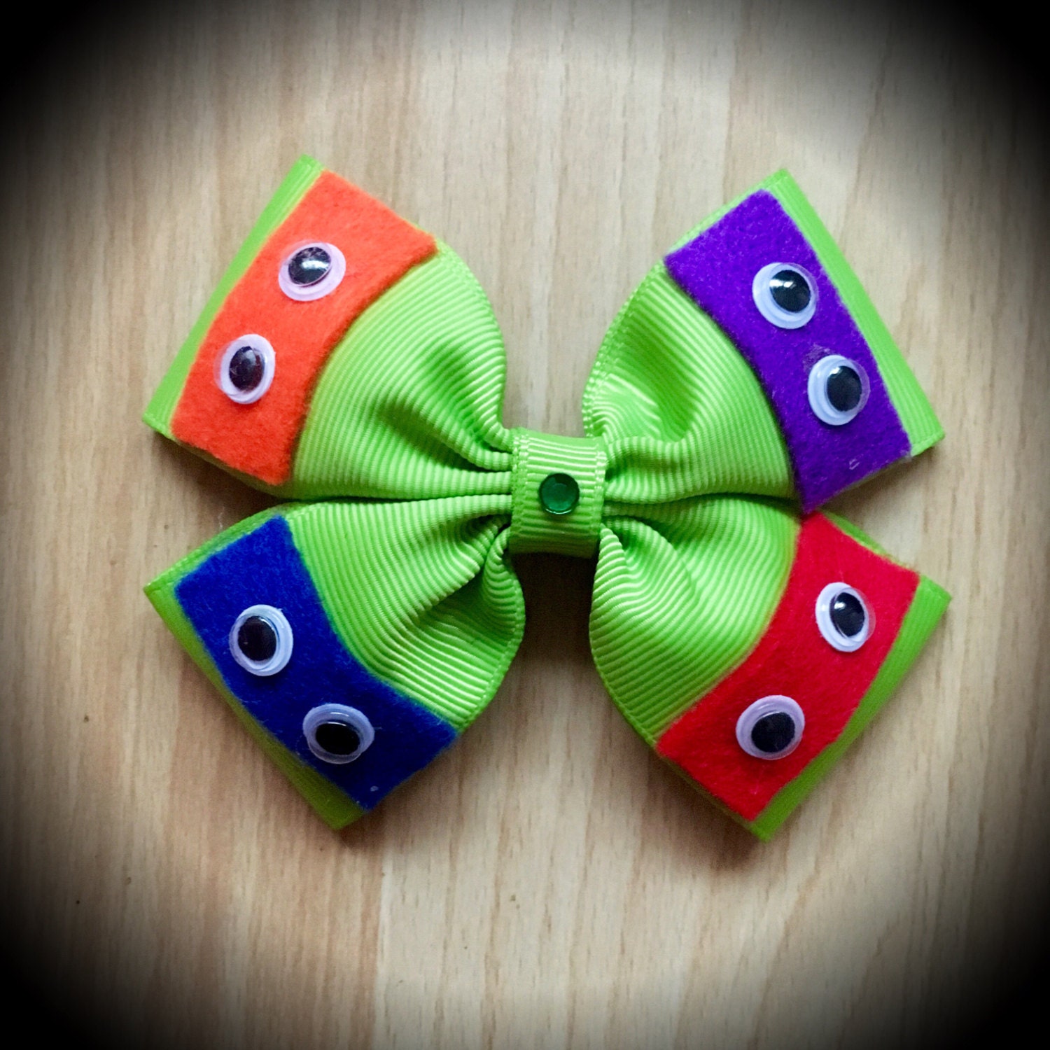 Ninja Turtles Green Character Inspired Hair Bow