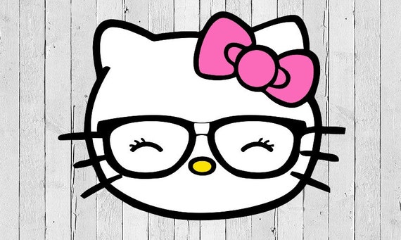Download Kitty hello Kitty face Svg file . Digital by EnjoyTheCartoons