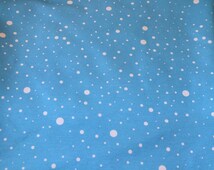 Kit De Quilting / Patchwork Vintage - Tissu Américain à Motifs Pingouins Et Flocons Bleu