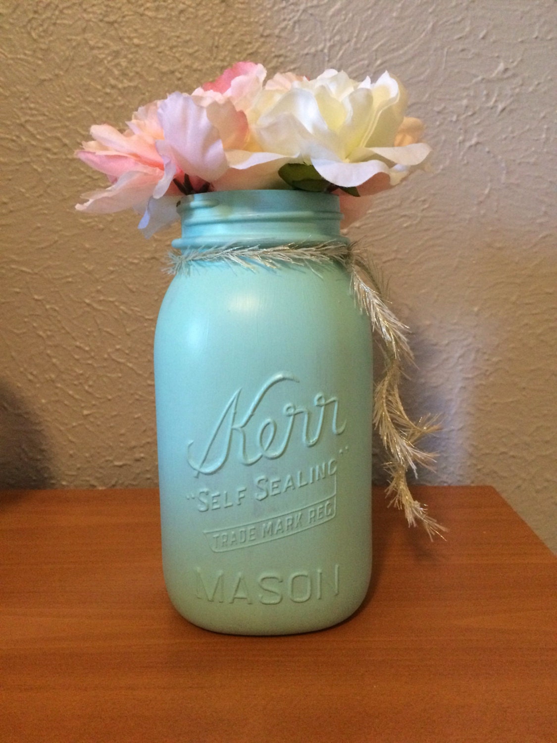 Mint Mason Jar Decor