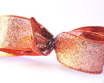 Glitter holiday bow, Christmas Package bow, Gift wrap bow, Unique Christmas gift bow, Christmas decor, bow for holiday gift baskets