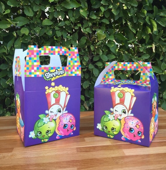 Shopkins Treat box candy box favor box by LovelyPartyStudio